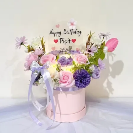 Bloom Box Akrilik Ucapan Ulang Tahun Jakarta